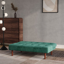 Load image into Gallery viewer, 4ft Wide Modern 3 Seater Padded Convertible Sofa Bed with Wooden Legs Sofa Beds Living and Home