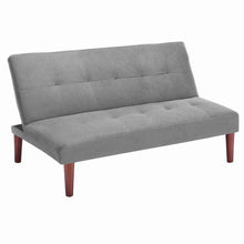 Load image into Gallery viewer, 4ft Wide Modern 3 Seater Padded Convertible Sofa Bed with Wooden Legs Sofa Beds Living and Home