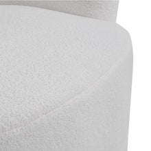 Load image into Gallery viewer, 80cm Wide White Faux Fur Accent Swivel Tub Chair Tub Chairs Living and Home