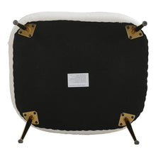 Load image into Gallery viewer, Teddy Boucle Fabric White Tub Chair and Footstool Set Tub Chairs Living and Home