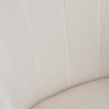 Load image into Gallery viewer, Teddy Boucle Fabric White Tub Chair and Footstool Set Tub Chairs Living and Home
