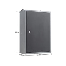 Load image into Gallery viewer, Wall Mounted Lockable Pegboard Tool Cabinet with A Lockable Door Cabinets Living and Home