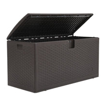 Load image into Gallery viewer, 4ft W 99-Gallon Rattan Garden Storage Outdoor Deck Box Garden Storage Boxes Living and Home