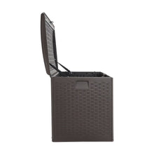 Load image into Gallery viewer, 4ft W 99-Gallon Rattan Garden Storage Outdoor Deck Box Garden Storage Boxes Living and Home