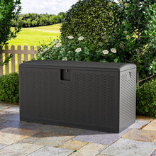 Load image into Gallery viewer, 127cm W 99 Gallons Rattan Garden Storage Outdoor Deck Box Garden Storage Boxes Living and Home