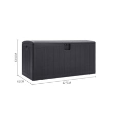 Load image into Gallery viewer, 127cm W 99-Gallon Rattan Garden Storage Outdoor Deck Box Garden Storage Boxes Living and Home