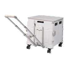 Load image into Gallery viewer, 75L Collapsible Utility Crate with 4 Wheels & Telescopic Handle