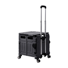 Load image into Gallery viewer, 75L Collapsible Utility Crate with 4 Wheels & Telescopic Handle
