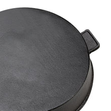 Load image into Gallery viewer, Black Round Cast Iron Grill Pan