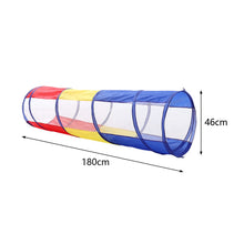 Load image into Gallery viewer, 6FT Crawl Play Tunnel Pop-up Tunnel for Kids Multicoloured Living and Home