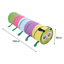 Load image into Gallery viewer, 6FT Caterpillar Crawl Play Tunnel Pop-up for Kids Multicoloured Living and Home