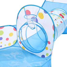 Load image into Gallery viewer, 3-in-1 Play Tent Set for Kids Pop Up with Tunnel Ball Pit Playhouse Play Tents Living and Home