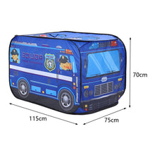 Load image into Gallery viewer, Police Truck Foldable Tent Pop Up Kids Playhouse Living and Home