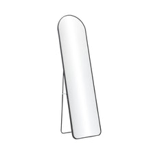 Load image into Gallery viewer, Modern Arched Metal Floor Mirror Black