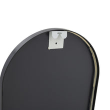 Load image into Gallery viewer, Modern Arched Metal Floor Mirror Black