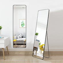 Load image into Gallery viewer, 160cm H Black Modern Rectangular Metal Floor Mirror Wall Mirrors Living and Home