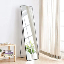 Load image into Gallery viewer, 160cm H Black Modern Rectangular Metal Floor Mirror Wall Mirrors Living and Home
