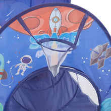 Load image into Gallery viewer, 3 in 1 Aerospace Theme Play Tent with Play Tunnel and Ball Pit Play Tents Living and Home