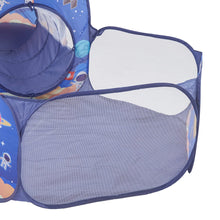 Load image into Gallery viewer, 3 in 1 Aerospace Theme Play Tent with Play Tunnel and Ball Pit Play Tents Living and Home