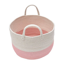 Load image into Gallery viewer, Cotton Woven Clothes Hamper Laundry Basket with Hooks Laundry Baskets Living and Home