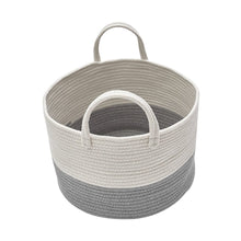 Load image into Gallery viewer, Cotton Woven Clothes Hamper Laundry Basket with Hooks Laundry Baskets Living and Home