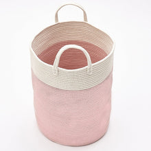 Load image into Gallery viewer, Cotton Woven Clothes Hamper Laundry Basket with Hooks Laundry Baskets Living and Home