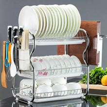 Load image into Gallery viewer, 3-Tier Dish Drainer Rack