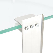 Load image into Gallery viewer, 2-Tier Tempered Glass Corner Shelf Bathroom Wall Mounted Shower Caddies Living and Home