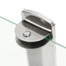 Load image into Gallery viewer, 2-Tier Tempered Glass Corner Shelf Bathroom Wall Mounted Shower Caddies Living and Home