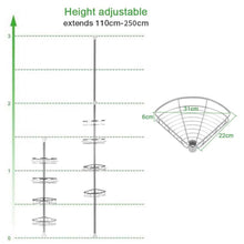 Load image into Gallery viewer, 4 Tier Metal Corner Shower Shelf Wall Rack Organizer Bathroom Shower Caddies Living and Home