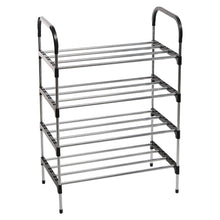 Load image into Gallery viewer, 4 Tiers Shoe Rack Organizer Stackable Space Saving Shoe Shelf