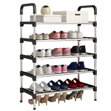 Load image into Gallery viewer, 5 Tiers Shoe Rack Organizer Stackable Space Saving Shoe Shelf