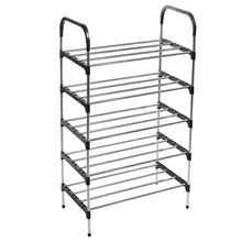 Load image into Gallery viewer, 5 Tiers Shoe Rack Organizer Stackable Space Saving Shoe Shelf