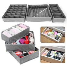 Load image into Gallery viewer, Underwear Drawer Organizer Storage Box Bra Tidy Socks Ties Draw Divider Storage Boxes Living and Home