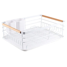 Load image into Gallery viewer, 2-Tier Modern White Kitchen Triangular Organizer Metal Kitchen Storage Baskets Living and Home