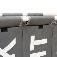 Load image into Gallery viewer, Large 3 Bin Laundry Hamper Laundry Baskets Laundry Sorter with Wheels