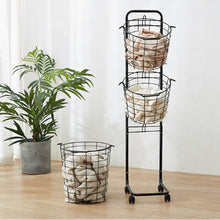 Load image into Gallery viewer, Laundry Baskets & Storage Bins Set – Foldable, PP & Metal