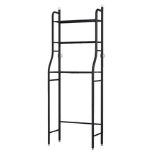 Load image into Gallery viewer, 3 Tiers Metal Bathroom Organizer Over Toilet Rack Storage Shelves Black