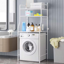 Load image into Gallery viewer, 3 Tiers Metal Bathroom Organizer Over Toilet Rack Storage Shelves White