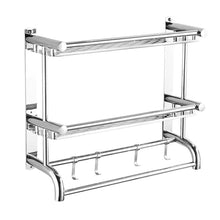 Load image into Gallery viewer, Stainless Steel Bathroom Shelf Storage Toilet Shelf Organizer Wall Mounted Shower Caddies Living and Home