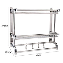 Load image into Gallery viewer, Stainless Steel Bathroom Shelf Storage Toilet Shelf Organizer Wall Mounted Shower Caddies Living and Home 3-Tiers