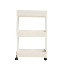 Load image into Gallery viewer, Shelf Trolley Cart Storage Rack for Kitchen Bathroom Kitchen Trolleys Living and Home 3-Tier White