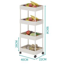 Load image into Gallery viewer, Shelf Trolley Cart Storage Rack for Kitchen Bathroom Kitchen Trolleys Living and Home