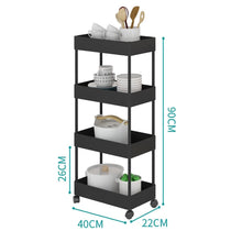 Load image into Gallery viewer, Shelf Trolley Cart Storage Rack for Kitchen Bathroom Kitchen Trolleys Living and Home