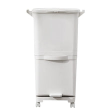 Load image into Gallery viewer, 38L White Rubbish Dustbin Recycling Bin Rubbish Trash Home Kitchen Kitchen Storage Baskets Living and Home