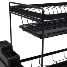 Load image into Gallery viewer, 2 Tier Dish Drying Rack with Drainboards