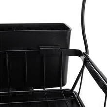 Load image into Gallery viewer, Steel Dish Rack with Utensil and Glass Holder