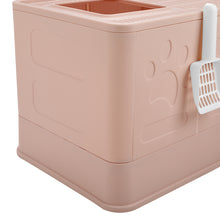Load image into Gallery viewer, Top Exit Plastic Folding Cat Litter Box
