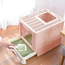 Load image into Gallery viewer, Top Exit Plastic Folding Cat Litter Box