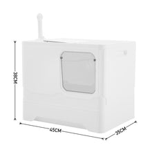 Load image into Gallery viewer, Anti Splash Enclosed Cat Litter Box Living and Home